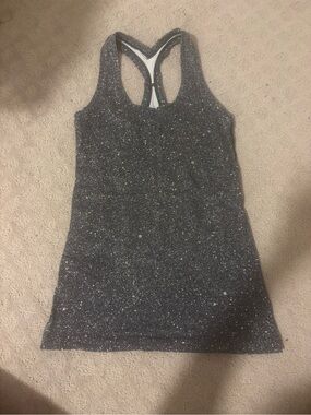 lululemon athletica Black Speckled Racerback Tank